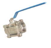 SS BALL VALVE 3-PC S/E